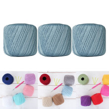 Threadart Mercerized Cotton Embroidery Floss 3-Pack Size 10