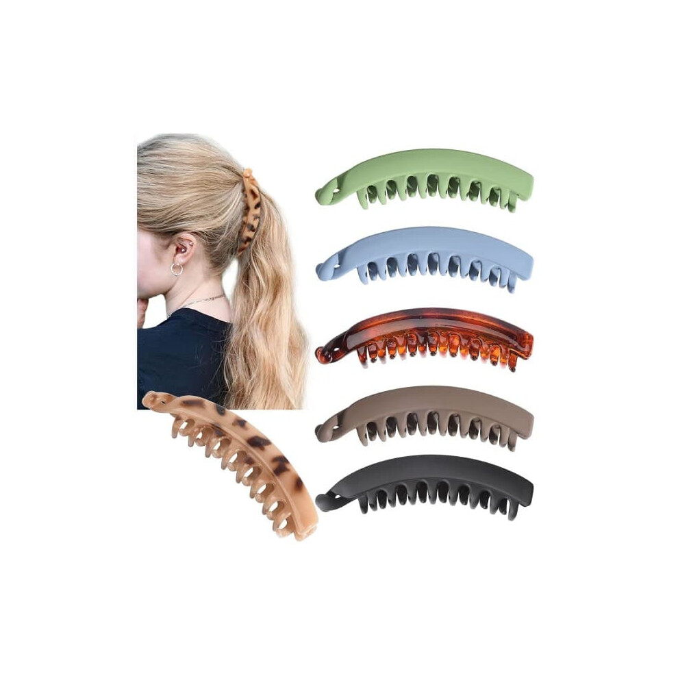 Banana Hair Clip Large Thick 6 Pieces 962125806168
