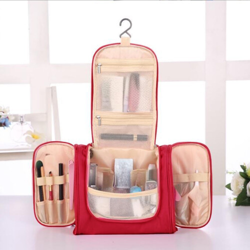 Large Capacity Travel Cosmetic Bag with 3 Openings 2