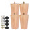 Wooden Sofa Legs Brown 6/15/20 cm 4 Piece 1