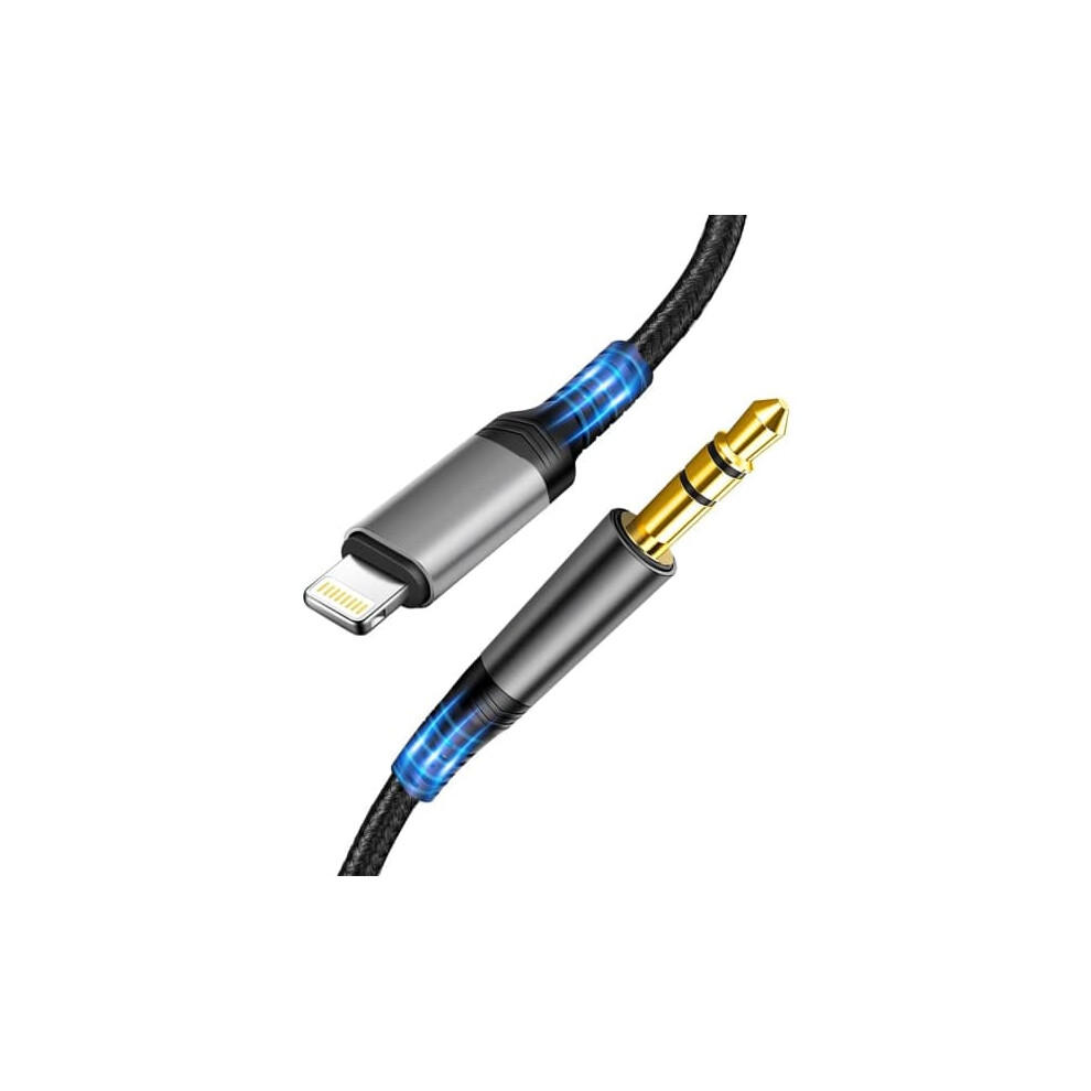 Car Aux Audio Cable Lightning To 3.5Mm Nylon 1.2M 962125253054