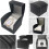 Watch box PU leather square travel case 1 compartment 2