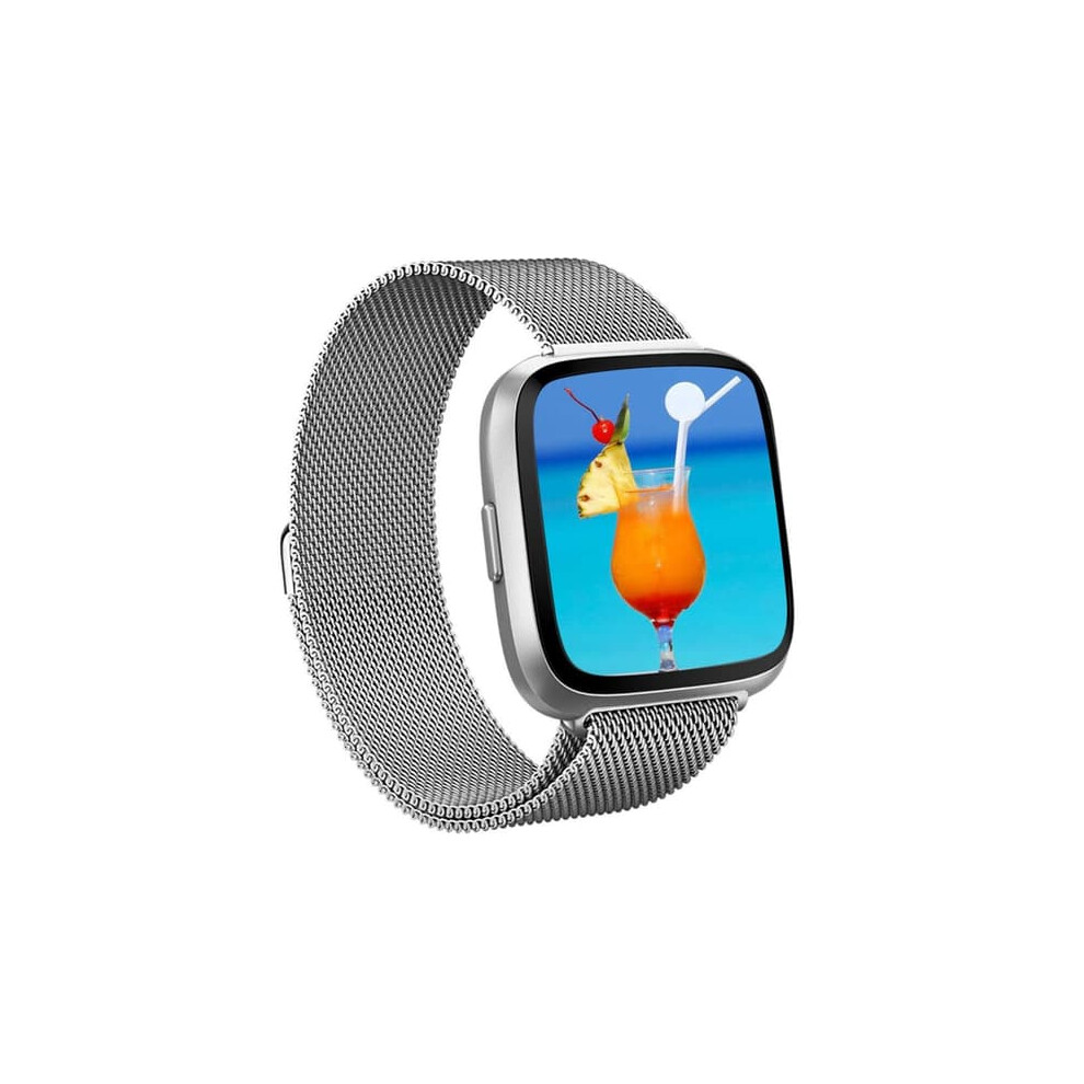 Milanese Loop Bracelet For Fitbit Versa 3 Sense Silver 962125266221