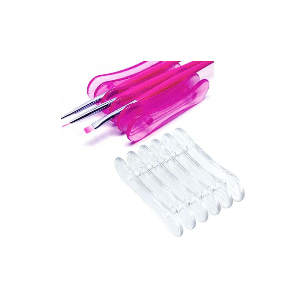 Brush holder for paintbrushes transparent stand