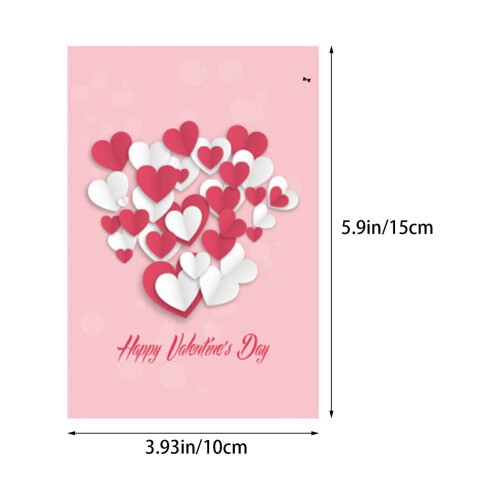 Valentine's Day Heart-Shaped Greeting Cards 8-Pack 2