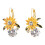 Sunflower Stud Earrings Hypoallergenic Gold 1 Pair 2