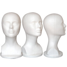 Sunjoy Tech Pruikenhoofd - Schuimrubberen mannequinstandaard voor pruiken, hoeden, haarstukken en maskers - Geschikt voor gebruik in de salon, thuis