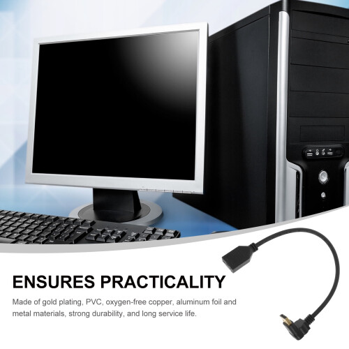 Adaptér DisplayPort 1.2, úhlový adaptér DisplayPort, samec-samice 2