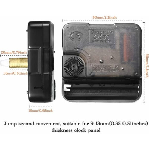 Clockwork Movement for Wall Clock with Silent Operation 1