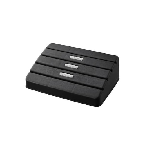 Footrest stool with casters for under desk use
