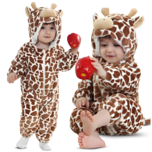 Combinaison pyjama chaude kigurumi pour bébés et enfants, grenouillère douce