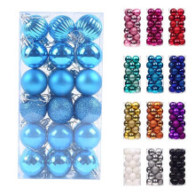 Staron Sky Blue Christmas Ornaments 36 pcs 40mm