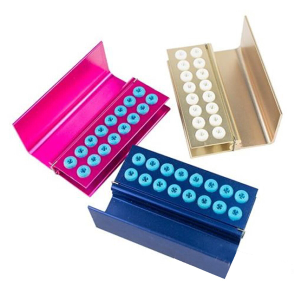 Dental FG Bur Autoclave Holder Block 16-Hole 3pcs