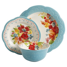 Juego de vajilla Wildflower Whimsy de The Pioneer Woman, juego de 12 piezas