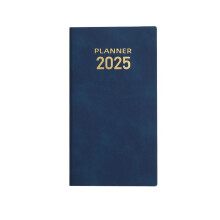 Agenda 2025 (copertina rigida 6,8"x3,7") - Calendario giornaliero, settimanale e mensile con fasce orarie, schede, compatibile con il 2025