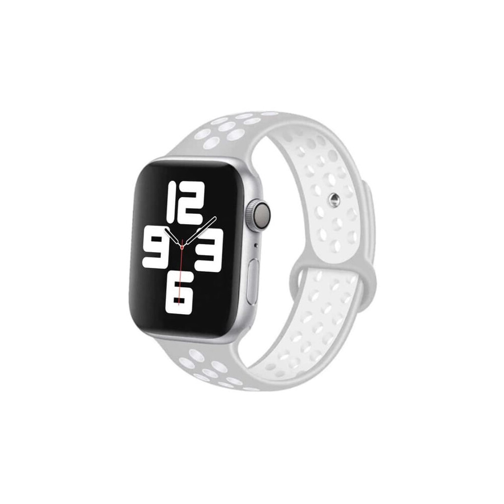 Apple Watch Silicone Sport Bracelet Gray 38Mm 40Mm White 962125264470