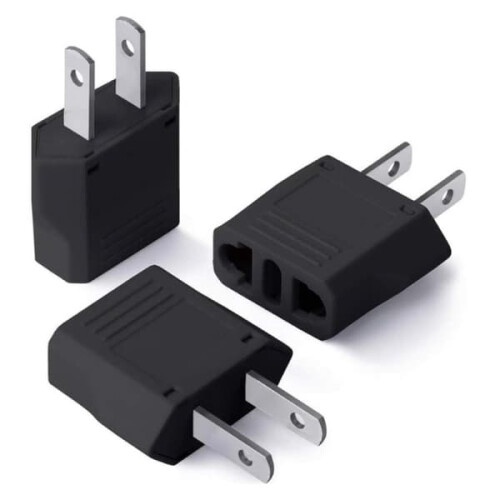 Travel Adapter EU to USA 3-Pack