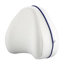 Orthopedic knee pillow memory foam white