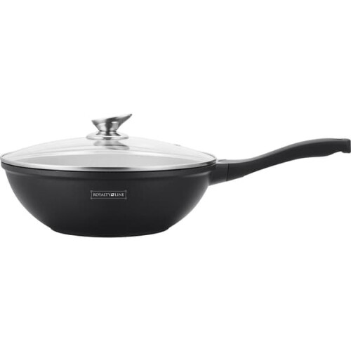 Wok Marble Coated Black 28 cm
