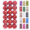 Staron red Christmas ornaments 30mm 36 pcs 1