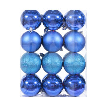 Staron blue mini Christmas ornaments 30mm 24 pcs