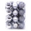 Christmas Ornaments Silver 30mm Balls 24 Pieces 1
