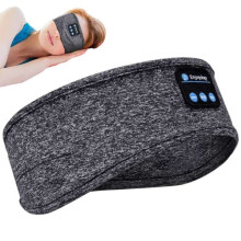 Sleep Headphones Headband Eye Mask Bluetooth Grey