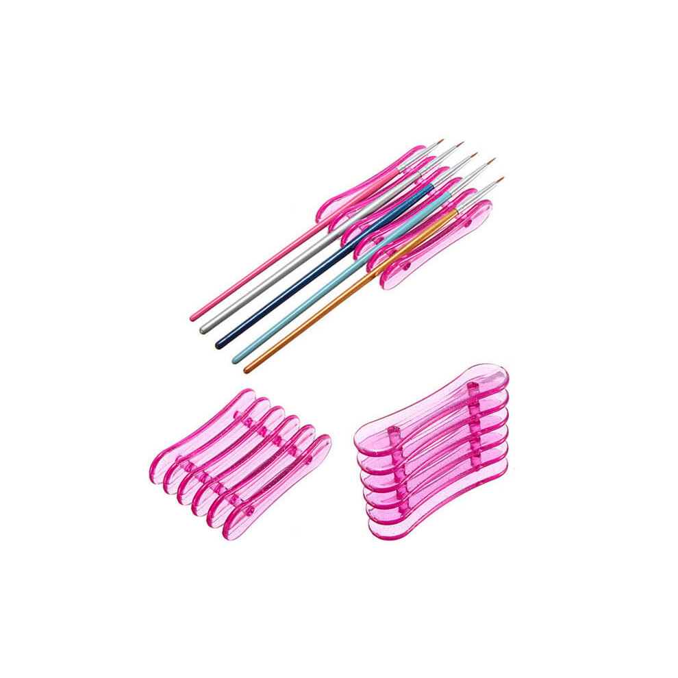 Brush holder for paintbrushes pink stand