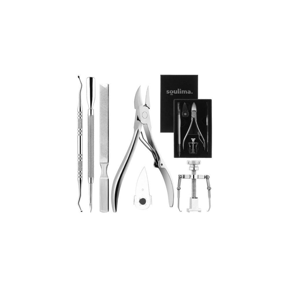 Pedicure set for ingrown toenails silver 6-piece