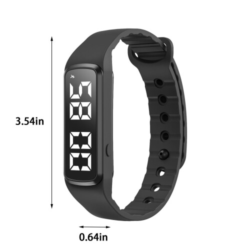 Waterproof Pedometer Watch for Seniors LCD Display Large 2