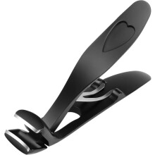 Cortador de unhas angular em aço inoxidável, ergonômico, 1 par.