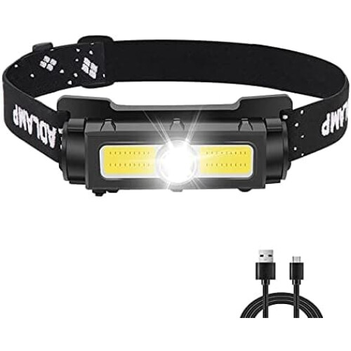 LED headlamp rechargeable 1000 lumens