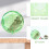 Compact Lightweight Hamster Running Ball Light Green Safe ABS Material for Pets 6
