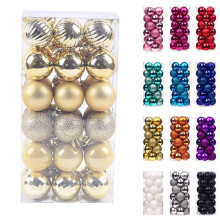 Staron Gold Christmas Ornaments 40mm Balls 36Pcs