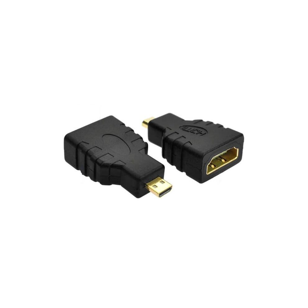 Micro Hdmi To Hdmi Adapter Plated 1080P 4K Gold 962125257304