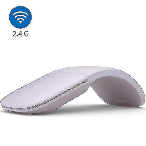 (WHITE) For MicrosoftArc TouchFolding MouseErgonomic mouseFlexible computer mouse, Bluetooth wireless mouse 1