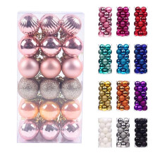 Staron Rose Gold Christmas Ornaments 36pcs 40mm