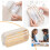 Transparent pencil case beige large capacity 4