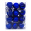 Christmas Ornaments Blue 30mm Shatterproof 24pcs 1