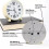 Metal Silent Alarm Clock with Large Numbers 1 Pack 3