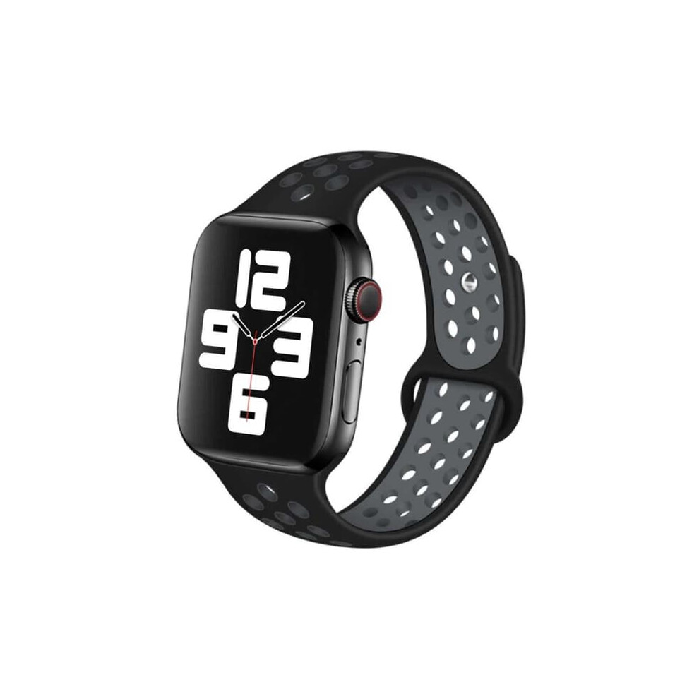Apple Watch Silicone Sports Bracelet Gray 38Mm 40Mm Black 962125267457