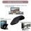 (BLACK) For MicrosoftArc TouchFolding MouseErgonomic mouseFlexible computer mouse, Bluetooth wireless mouse 1