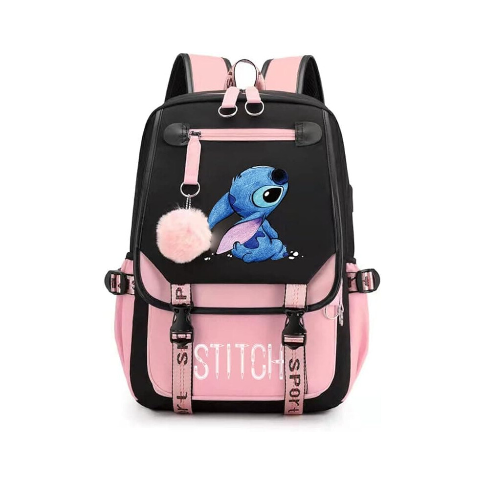 Girls' school backpack pink large capacity