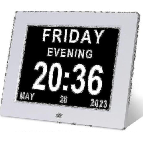 Dementia Clock for Seniors with Large Digital Display, Day
