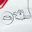 Cat and bowl car sticker multicolor 1