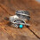 Feather Spoon Ring 925 Sterling Silver Adjustable Vintage 4