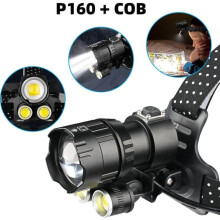Rechargeable LED headlamp XHP160 COB 4-mode waterproof