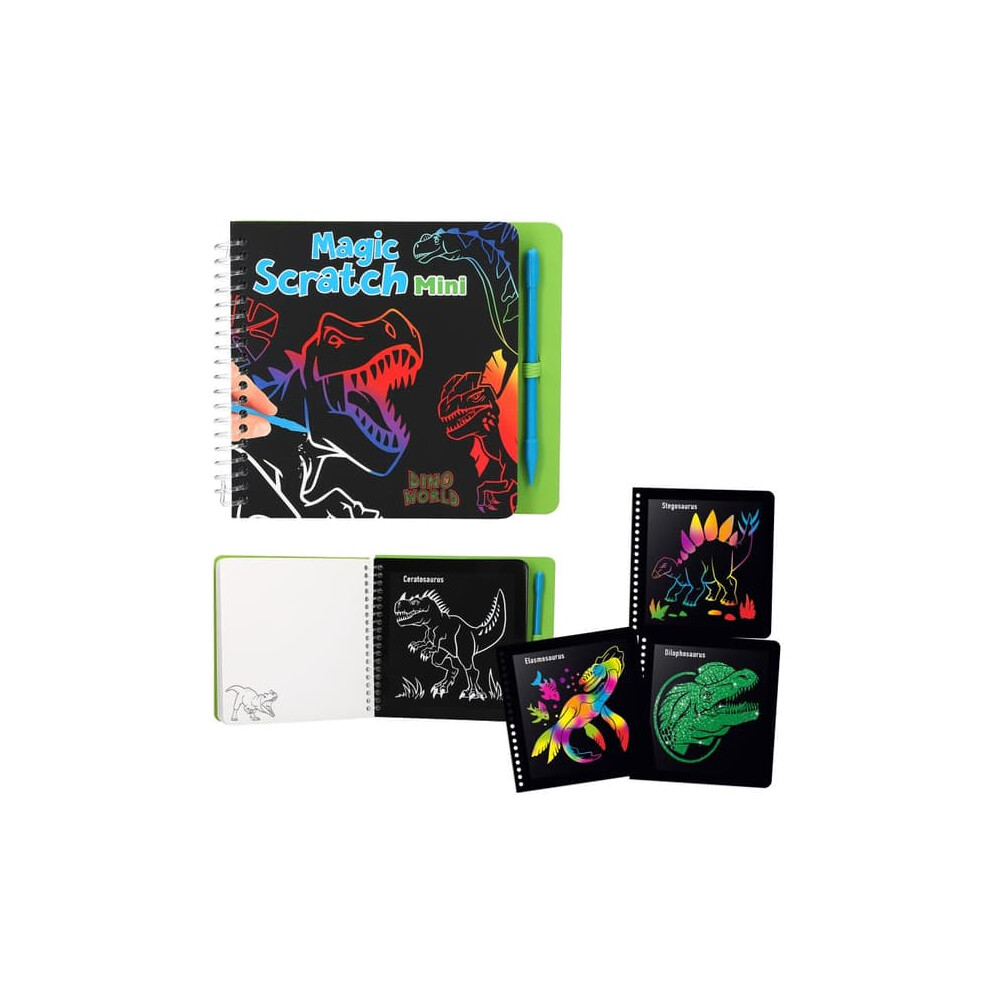 Dinosaur Scratch Art Craft Book Mini Dinosaurs