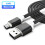Micro-USB Charging Cable for PS4 Controller Black 3m 1