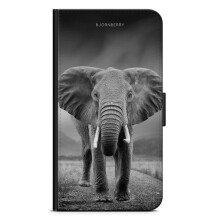 Capa Bjornberry compatível com iPhone 6 Plus/6s Plus - Elefante Preto/Branco